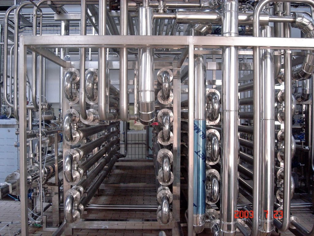 Heat exchangers are widely used to cool or pasteurise drinks